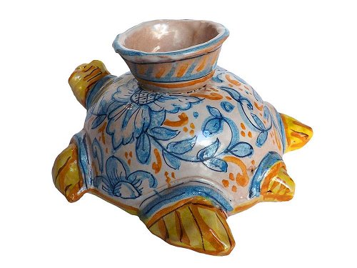Chelonia Turtle - Handmade, ceramic candle holder