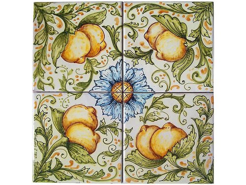 Sicilian Lemons - Traditional, Sicilian ceramic tiles
