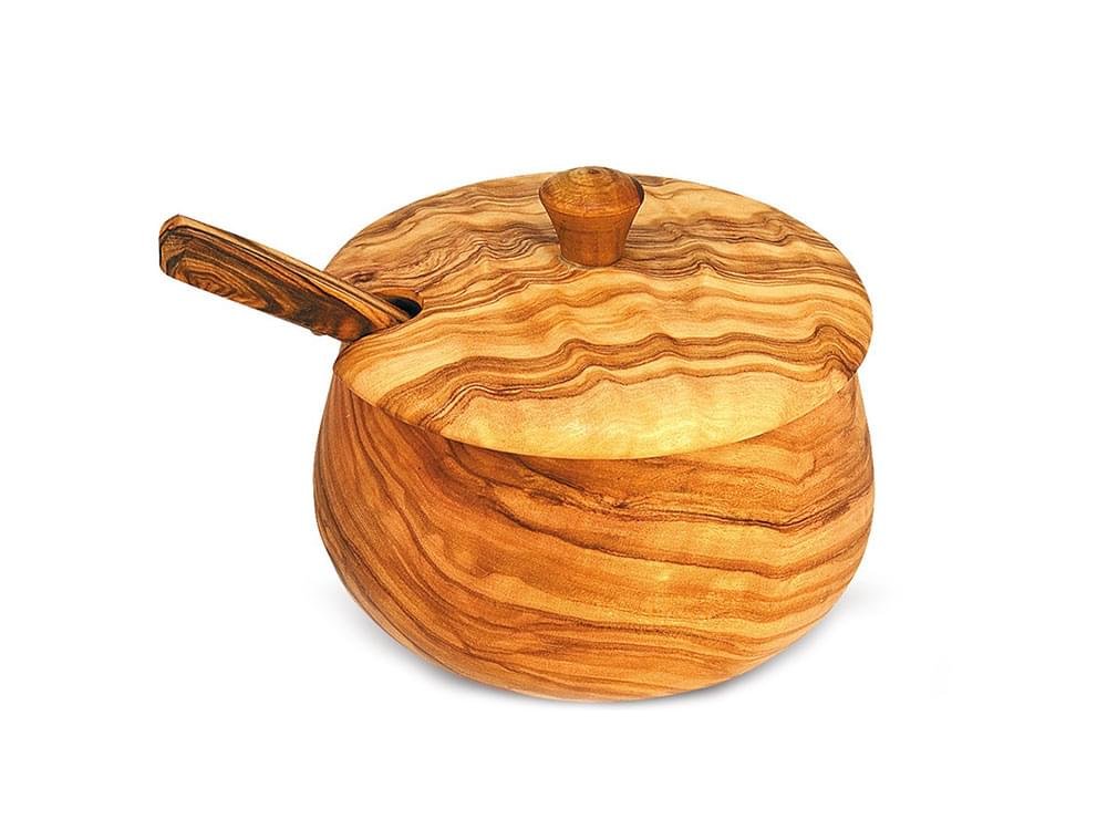 Parmesan cheese dish - Olive Wood bowl and spoon