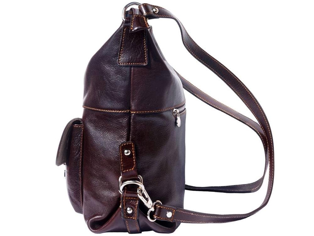 Spoleto (dark brown) - Multifunctional and stylish bag