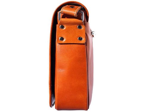 Nerola (tan) - Italian leather handmade messenger bag
