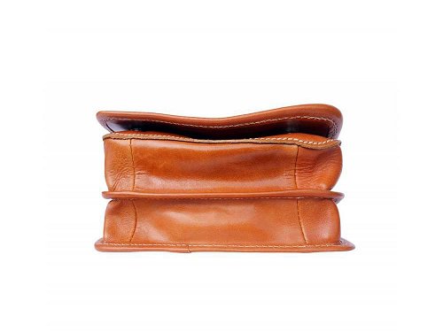 Padula (tan) - Small, calf leather shoulder bag
