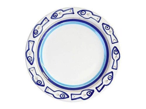 Alice - 25cm plate - Handmade, traditional ceramic plate from Sicily