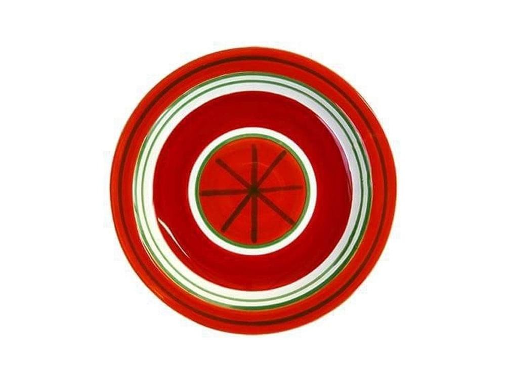 Handmade, traditional ceramic plate from Sicily