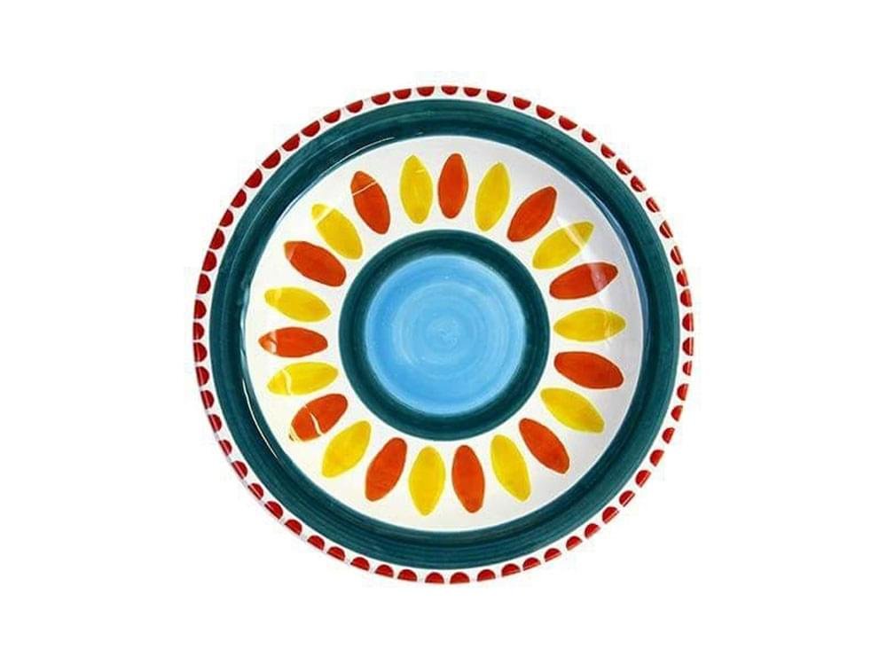 Gaillardia  - 18cm plate - Handmade, traditional ceramic plate from Sicily
