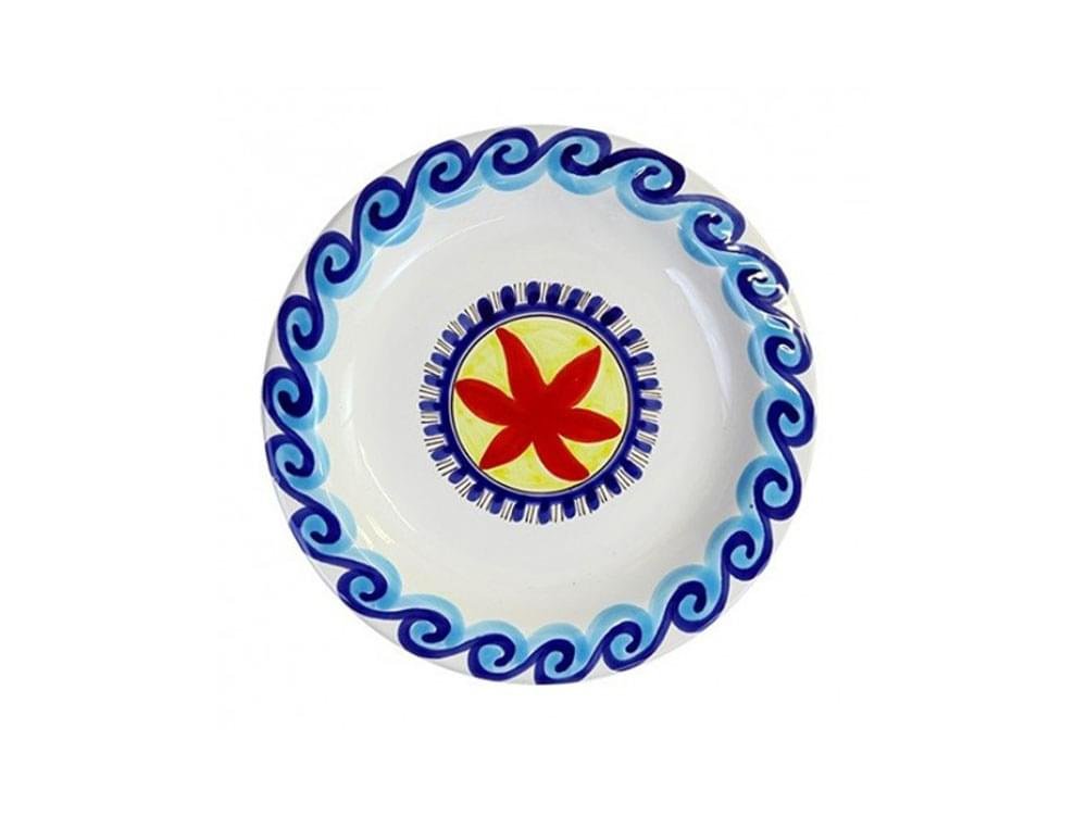 Mare - 18cm plate - Handmade, traditional ceramic plate from Sicily