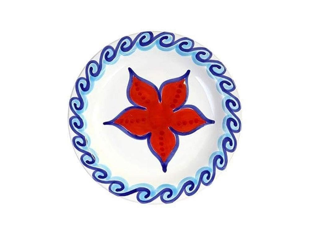 Ninfia - 18cm plate - Handmade, traditional ceramic plate from Sicily