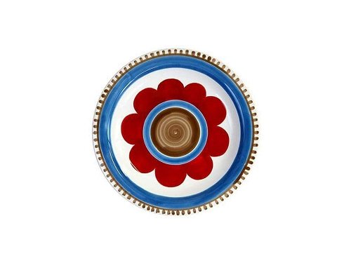 Portulaca - 15cm plate - Handmade, traditional ceramic plate from Sicily