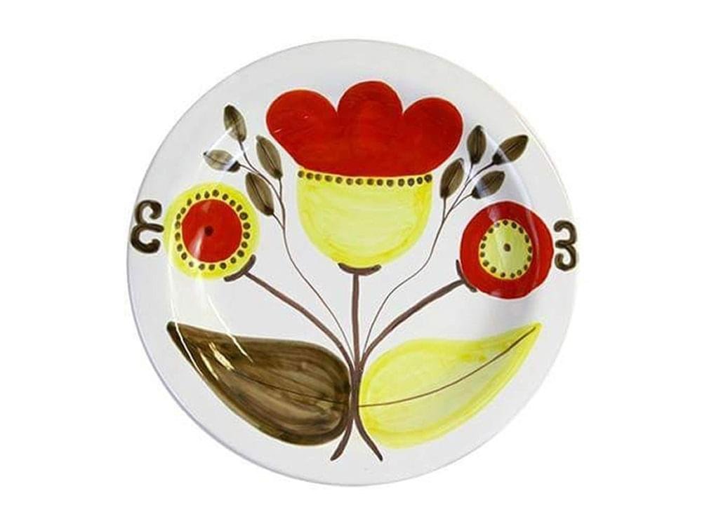 Regio - 25cm plate - Handmade, traditional ceramic plate from Sicily