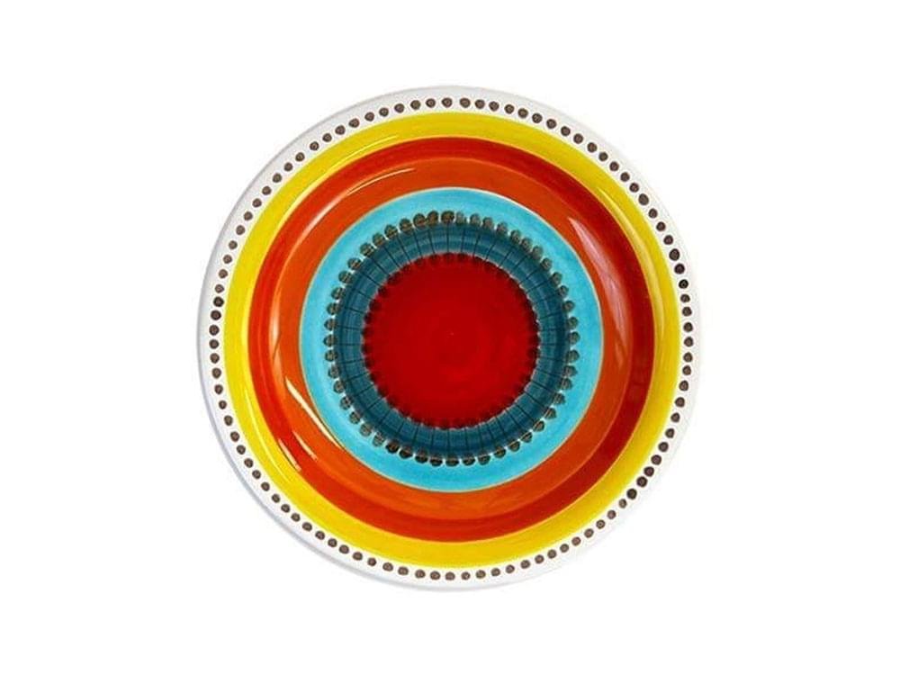 Vulcano - 18cm plate - Handmade, traditional ceramic plate from Sicily