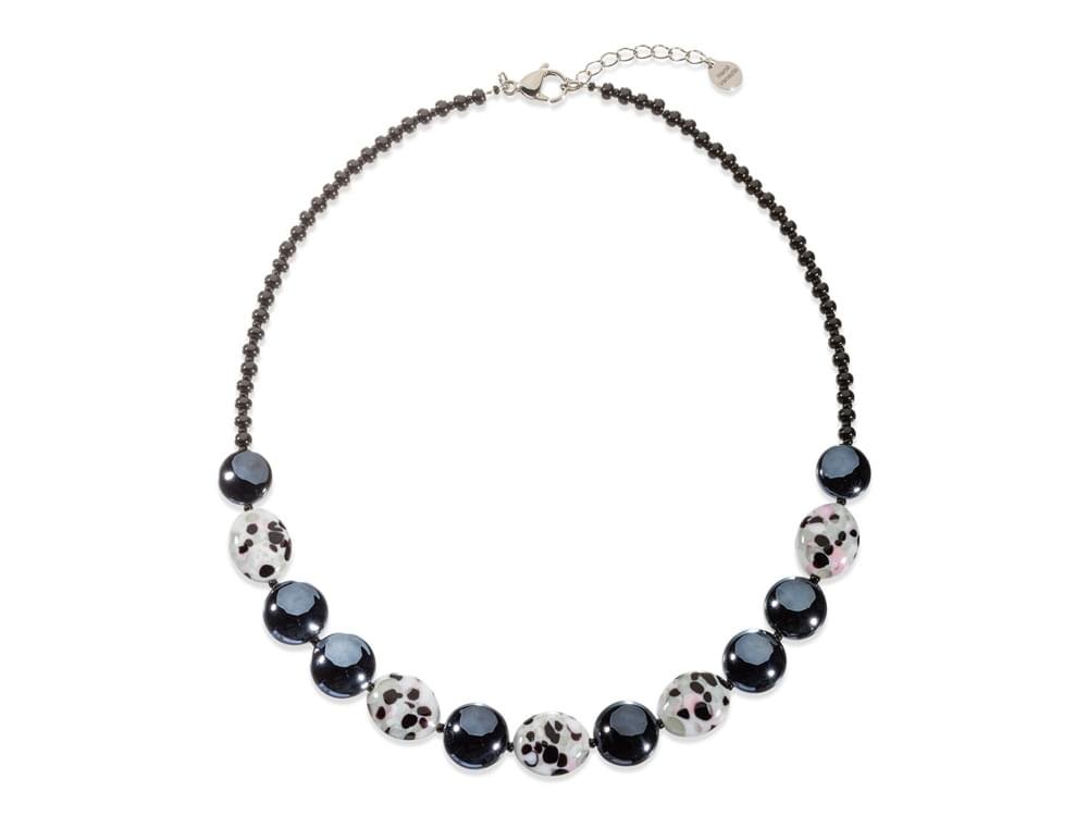 Diva Light Necklace (black) - Contemporary Murano glass necklace