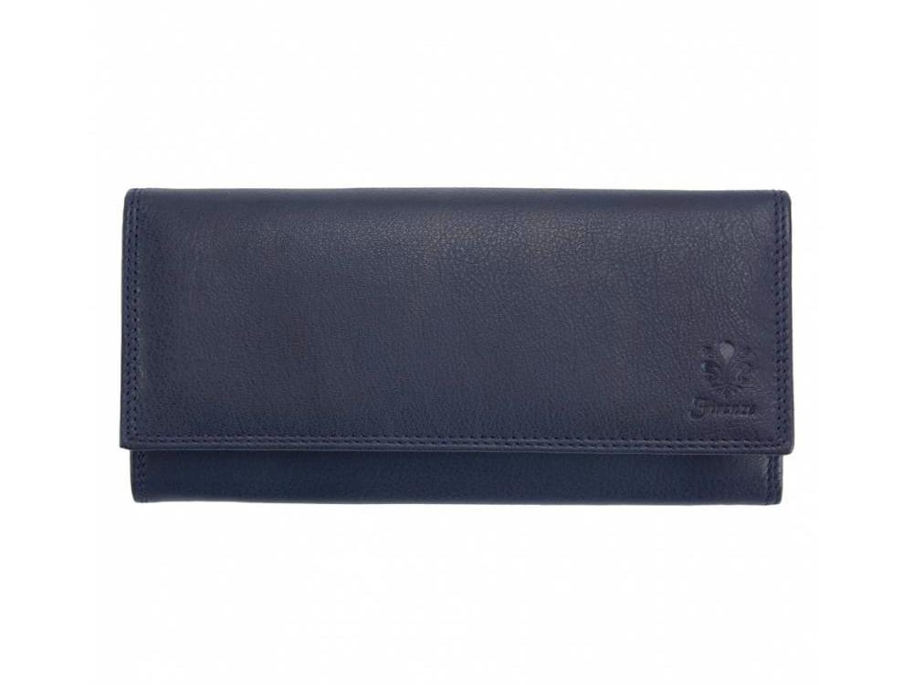 Matilde (navy blue) - Ingeniously designed leather wallet