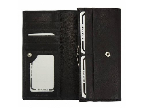 Lucia (black) - Slim, elegant and functional wallet