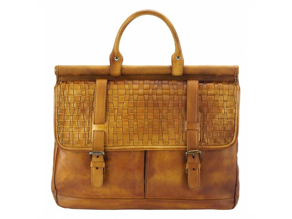 Imperia (tan) - Elegant, feminine, vintage leather bag