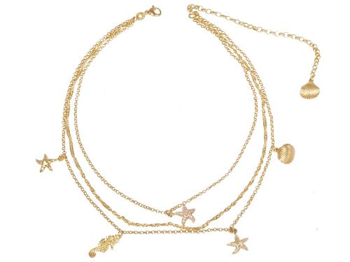 Beachcomber Necklace - Delicate, pretty and fun three-strand necklace